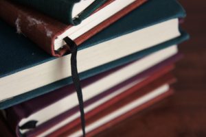 books on table